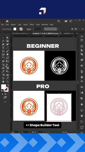 Illustrator - Quick tips to reverse a logo like a PRO. #datprox #illustrator #illustratortips