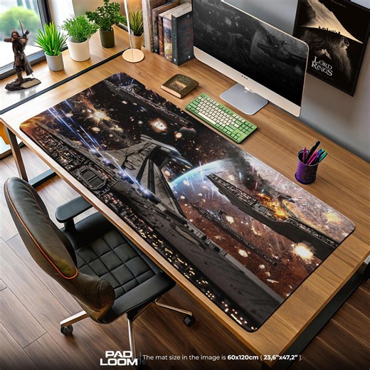 Imperial Star Destroyer Mouse Pad, Sci-fi Gaming Desk Mat - Etsy UK