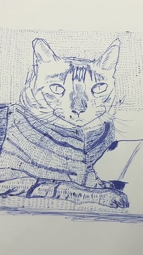 Practicing my draw part 9 #draw #cat