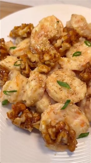 Honey Walnut Shrimp elevated with KEWPIE at home! #recipe #foodies #shrimp #dinner #yum #mayo