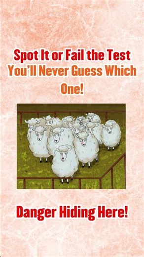 Only Sharp Eyes Can Find the Hidden Wolf Among the Sheep!