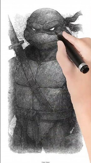 TMNT Fan Art Challenge! Drawing All 4 Ninja Turtles (Step by Step) 🐢✏️