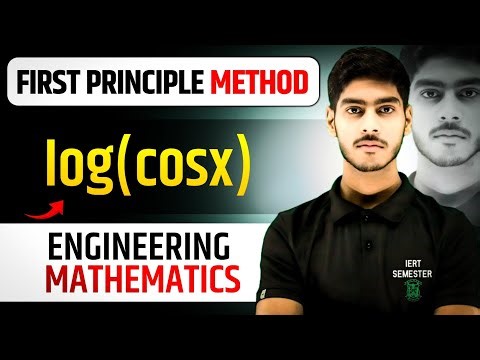 Y=log(cosx) find dy/dx by first principle method | By Anshu Singh Math in Hindi
