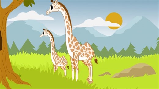 Jerapah Kartun 2D - Free video on Pixabay