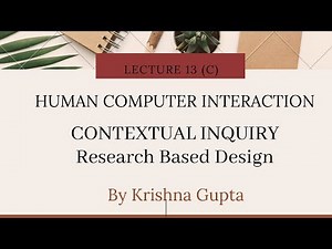 CONTEXTUAL INQUIRY