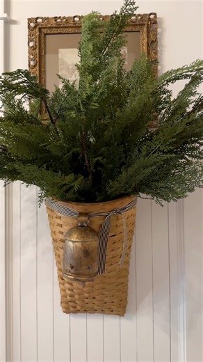 If you love a collected look, don’t skip a wall basket this season. They are versatile and so easy to switch out with the seasons. This season: 1. Add a bow and a bell 2. Tuck a small tree 3. Christmas greens look so pretty 4. Add some of your collections 5. Fill one with candy canes 6. Store your Christmas cards 7. Use for extra hand towels in the bathroom 8. The big one would look great on your front door The ideas are endless. They are budget friendly and match all types of decor and blend in