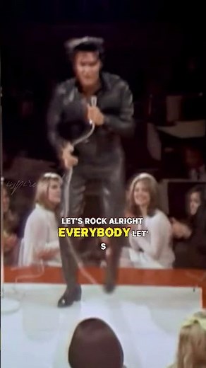 Elvis Presley - Jailhouse Rock Live (1968 Black Leather!) ⚡ #shorts #inspirehub