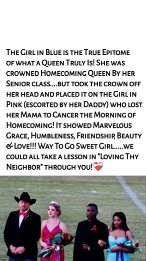 Homecoming Queen Gives Her Crown Away for the most Heartbreaking Reason 😭👑