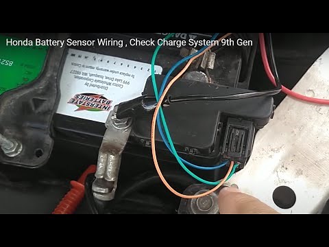 Honda Battery Sensor Wiring , Check Charge System 9th Gen