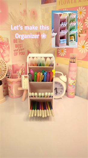DIY 4 Grid Desk Organizer #shorts