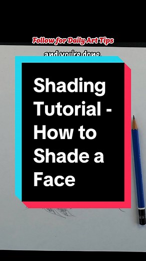 Shading tutorial - how to shade a face. Please follow! #fyp #foryou #foryoupage #art #creative #viral #arttutorial #howtodraw #artlessons #drawing #tutorial #shading