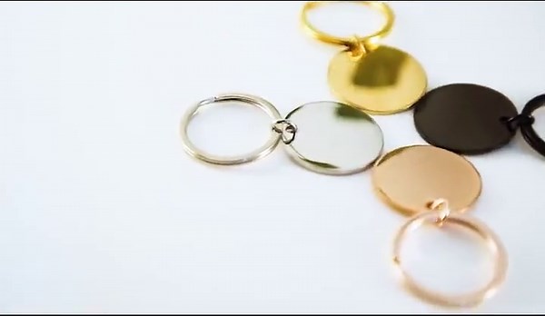 Custom Monogram Round Keychain • 3 Styles • Gold/silver/rose Gold/black • Personalized Stainless Steel Key Ring Gift for Her/him - Etsy