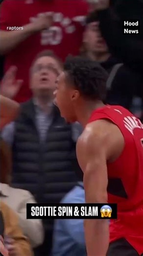 Beam me up #hoodnews #raptors #scottiebarnes #nba #basketball #foryou #dunk #fyp #torontoraptors