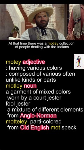 Word of the Day: “Motley” 🎭 | #vocabulary #movie #educational #shorts