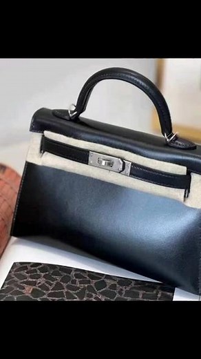 爱马仕 minikelly 二代黑银box皮 最新B刻#奢侈品 #回收 #包包 #爱马仕 #kelly