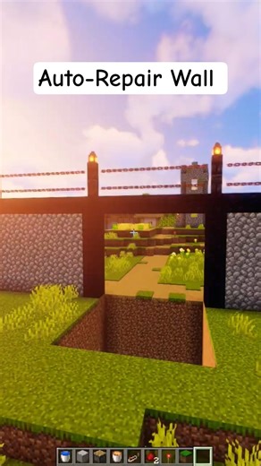 Infinite cobblestone wall that never breaks #minecraft #shorts #survival