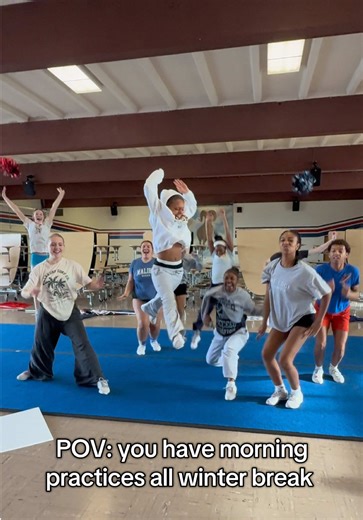 I prefer morning practices what do yall think? #compseason #cheerpractice #competitioncheer #tacomawashington #highschoolcheer