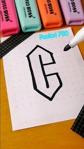 how to draw the letter "C"