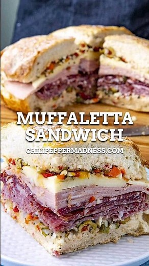 The ULTIMATE Muffaletta Sandwich