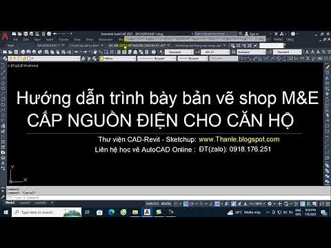 Hướng dẫn trình bày bản vẽ shop drawing M&E - Bản vẽ đi dây ống cấp nguồn điện căn hộ