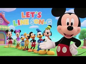 Mickey Let’s Line Up Song 🚶‍♂️ | Classroom Song for Kids | Follow Along