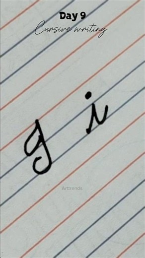 Learn to write cursive handwriting capital & small letter i | How to write alphabet for beginners 😱