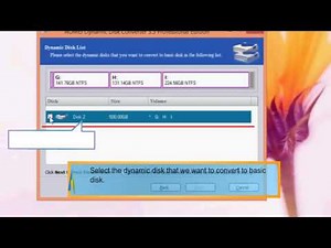 convert disk from dynamic to basic with partition tool