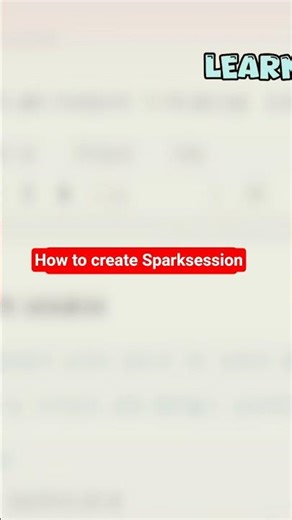 How to create Sparksession #jupyternotebook #pyspark #import #education #viral #sparksession #shorts