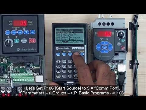 VFD02: Setup Basic Parameters Using 22 HIM A3 On VFD 2