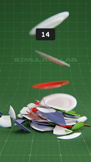 Simulate Lab on Instagram: "100 Plates Break, One Golden Plate Survives 100 plates stacked in one tall tower, all crashing down and breaking into pieces — except for one unbreakable golden plate. ✨ #blender #rigidbody #3d #cgi #simulation #platebreak #satisfying #vfx #physics #SimulateLab #plate #opa #greek #platebreak"