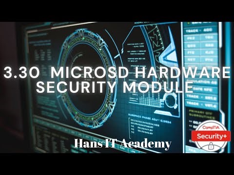 What is MicroSD hardware security module (HSM) - CompTIA Security+ SY0 601 Domain 3.30