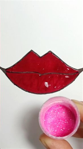 💋glitter Lipstick#GlitterLips #GlitterMakeup#LipArt#SparkleMakeup#CreativeMakeup#MakeupArt#ShinyLips