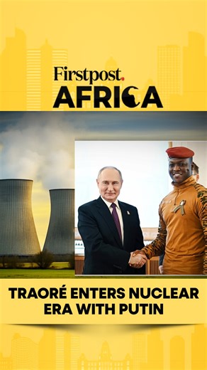 Firstpost on Instagram: "#FirstpostAfrica: Traoré Enters Nuclear Era With Putin Burkina Faso has taken a decisive step toward developing nuclear energy by officially acceding to the Vienna Convention on Civil Liability for Nuclear Damage. Unanimously approved by the Transitional Legislative Assembly, this legal move is a critical prerequisite for implementing the country’s ambitious electronuclear programme in partnership with Russia’s state-owned corporation, Rosatom. While the deal aims to add