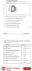 Geomorphology Questions2.1 Refer to FIGURE 2.1 (cross-section... | Filo