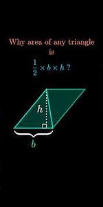 Area of a Triangle Formula Proof: Simple Explanation | தமிழ் #maths #tnpsc #mathstricks