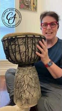 Sculptural Clay Drum | Coil-Built, Sgraffito & Sound