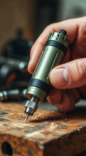 Mini Precision Rotary Tool Engraving Hardwood | Ultra-Realistic Macro DIY