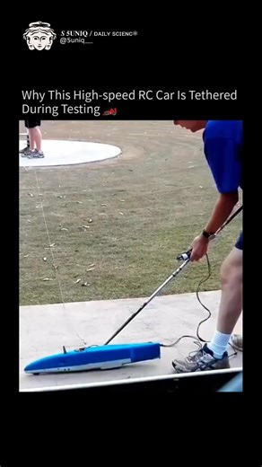 Why This High-Speed RC Car is Tethered during Tested 🏎️