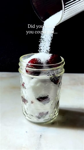 Make easy cocktail cherries and syrup