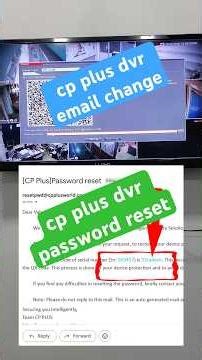 CP Plus DVR Email Configuration & Password Reset | Email Change + Reset in 3 Min (100% Practical)