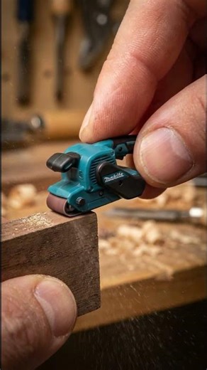 MAKITA Mini Belt Sander Establishing Straight Edge Geometry at Small Scale #minitools #makita