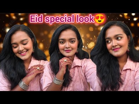 Eid Special Makeup Look 🌙✨Easy + Glowing Look for Beginners
