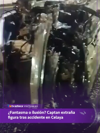 ACTIVIDAD PARANORMAL 😱👇🏻 Usuarios aseguran haber captado una supuesta aparición tras aparatoso accidente. ⚠️ Para más contenido visita nuestro sitio web, link en bio.