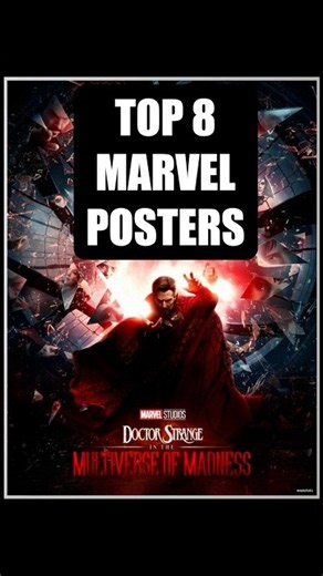 Top 8 Greatest Marvel Movie Posters 🤯 (Ranked!) #marvel