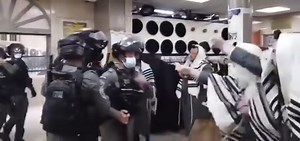 Zionist Israeli police raided the synagogue to arrest Jewish youths who were drawing Palestinian flag graffiti on the street walls in Mea She'arim neighborhood in Jerusalem. arrested a Jewish youth during the worship. Jews are arrested for being anti-Zionist. It has never been about Muslims versus Jews. It has always been about Muslim Jews vs Zionists... ~Belenus | Call for a revolution in Ireland