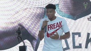 "It was insane! I knew there was going to be a lot of people that were going to show up, but that was INSANE!! Unbelievable day." - Giannis Antetokounmpo on the MVP Celebration: | Milwaukee Bucks