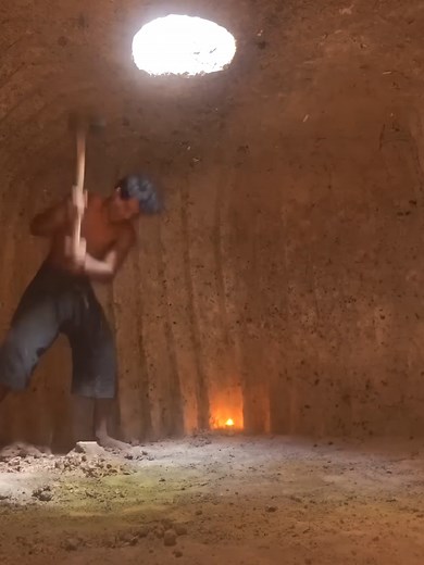Build The Most Living Room Temple Underground And Tunnel Swimming Pool 75Day
