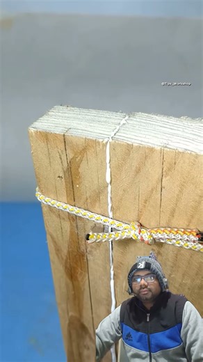 This Rope & Staples Trick Saves Cracked Wood 🤯 #Shorts #woodworking #diy #tips