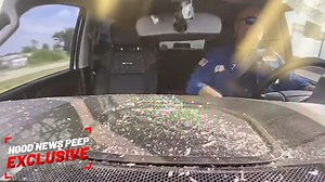 A Hood News Peep experienced a scary moment when a welders c-clamp kicked up off the road and went through his windshield. Please secure your tools and equipment! | Grizzy's Hood News