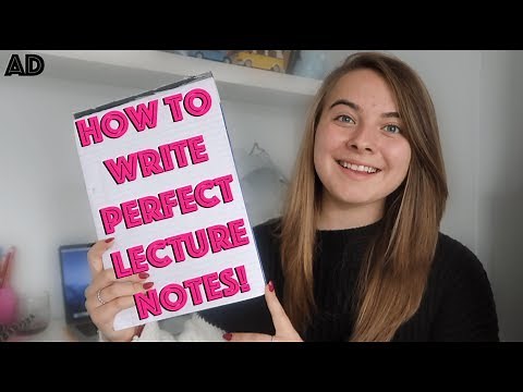 HOW TO TAKE PERFECT NOTES IN LECTURES/CLASSES AT UNIVERSITY! ad